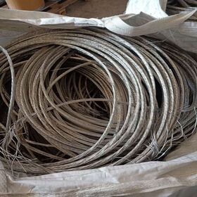 99.7% pure aluminum wire scrap, commonly remelted into 6061 billet for window profiles, in warehouse, quick dispatch