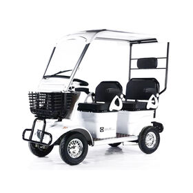 800W 4 Wheel Elderly Mobility Electric Scooter With Roof