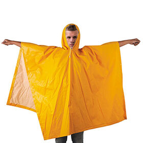 Waterproof Polyester Rain Poncho with Hood