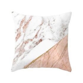 Marble Pattern Peach Skin Sofa Pillowcase