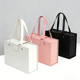 Luxury Portable Folding Magnetic Bridesmaids Proposal Gift Items Packing One Piece Flip Flap Paper Foldable Gift Box Packaging
