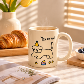 Mug Kopi Keramik Cetak Kustom | Mug Personalisasi Seni Kartun Lucu