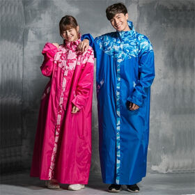 Thickened Double Brim Waterproof Outdoor Raincoat