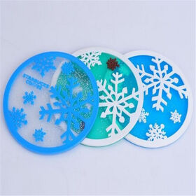 Advertising Embossed LOGO Soft PVC Coaster Silicone Coasters For Drink Perfect Table Decoration