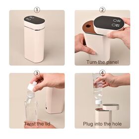 3 Seconds Instant Electric Plastic Hot Water Dispenser Mini Portable 5-Temperature Home Kitchen Hotel Office Camping Travel