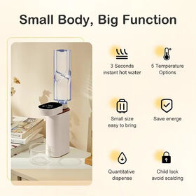 Portable Plastic Desktop Electric Water Dispenser Hot & Cold Automatic Freestanding Pump for Household & Hotel Use