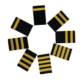 Custom Gold Lace Epaulet Pilot Uniform Shoulder Badge Clothing Rank Accessory Epaulette