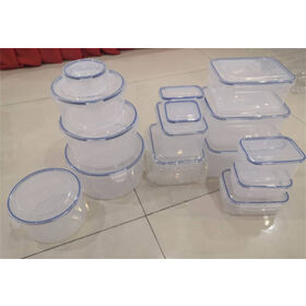 Plastic food container with lid sealed 100% leak-proof Storage Boxes