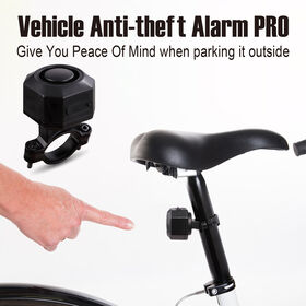 Klaxon d'alarme antivol rechargeable pour vélo 110dB avec télécommande et capteur de vibrations