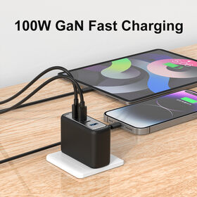 GaN PD 100W 4 Port USB C Super Fast Charging Power Charger for All Mobile Phone New Products 100W Mini Wall Charger 3C1A