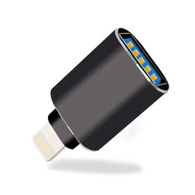 8-pin Lightning male to USB3.0 female adapter,aluminum shell,read U Disk,keyboard,mouse,card reader