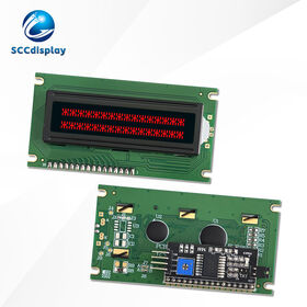 Manufacturer promotion JXD1602C-IIC VA Red Negative 16X2 Russian Character dot matrix lcd display Industrial LCM module