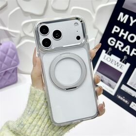 2026 year Premium TPU PC Magnetic Cover Two Layer Construction Clear Back Panel Colorful Frame Strong Magnetism Creative Camera...