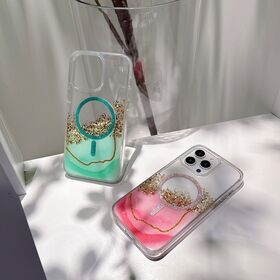 New New Fashionable Shock Proof Protective Cover Soft TPU Drop Glue Glitter Mobile Phone Case hot