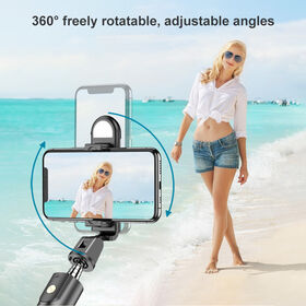 New Hot Selling Smart Wireless Selfie Sticks With Live Stand And AI Face Recognization Aluminum Alloy Extendable Tripod Latest