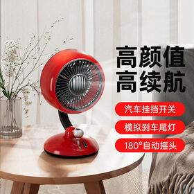 Best Vintage design Truck Handle Desk Fans With LED Light 3 Gear Wind Speed Strong Battery Long Time Working cool