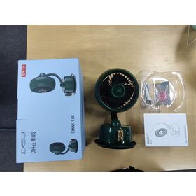 Goods Portable Outdoor Wireless Charging Fan with Light, Dormitory & Home Air Circulation, Retro Desktop Small Fan.Portable Fan...