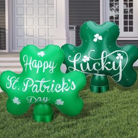 New St. Patrick's Day Inflatable Balloon Irish Party Clover Decorative Ball,party decoration, inflatable flowers, garden decor