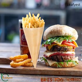 Kerucut Kayu Biodegradable Bersertifikat FSC untuk Bawa Pulang dan Pesta - Harga Pabrik China