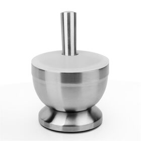 Stainless Steel Mini Mortar and Pestle: Compact Herb and Spice Grinder