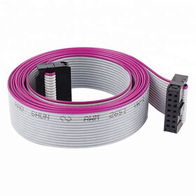 2.54mm Pitch 2.54mm IDC Connector Grey Flat Ribbon Cable