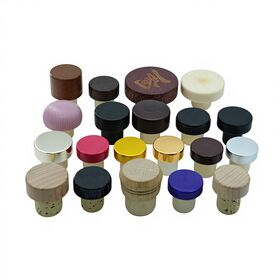 T-shaped Wooden Aluminum Wine Bottle Cork Stopper