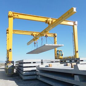 Factory Customized 50 Ton 60 Ton Rtg Crane Rubber Tyre Gantry Crane for Prefabricated Concrete Elements