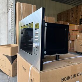 20L Stainless Steel Built-In Microwave Oven with LCD Panel
