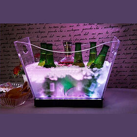 wholesale transparent acrylic ice storage bucket