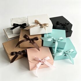 Boîte à Chocolat Pliable Personnalisée OEM pour Anniversaire - Boîte Cadeau Vintage Écologique à Couleur Fixe pour Présentation