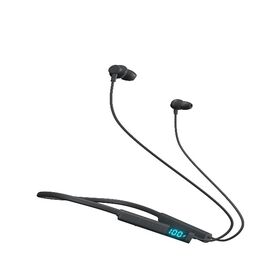 Good Sound 35Hrs LED Display Battery Wireless Neckband Earphones & Headphones for Indoor Outdoor