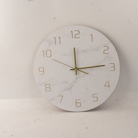 Home Decoration Simple wooden Round Design 12 inch Wall Clock