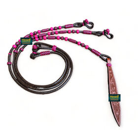 Leather Decorated Professional Western Equestrian Athletic Sport Horse Racing Reins