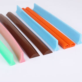 EPDM E Shape Foam Rubber Seal Strip Silicone Weather Stripping Door Seal Strip Self-Adhesive Rubber Seal Strip for door windows