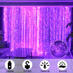 USB 3x3m Fairy String Curtain Lights 300 LED Copper Wire Garland IP65 Christmas Lights Decor for Home Garden Wedding Party