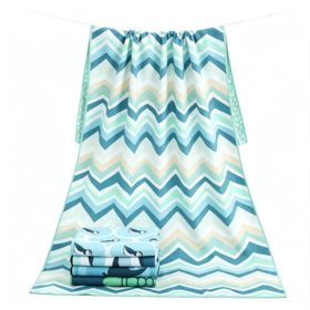 Hot Sale Custom-designed logo Microfiber Sand-free Beach Towel, Hot-pressed Quick-drying Bath Towel