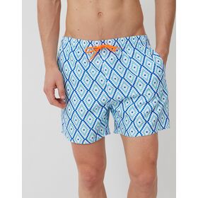 OEM/ODM Recycled Fabric Men's Boardshorts, All Over Print Mesh Lining Quick Dry Swim Trunks