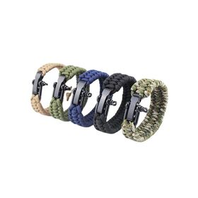 Outdoor Survival Emergency Paracord Bracelet Multi Tool Survival Kit