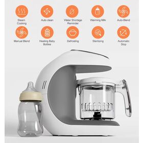 7-in-1 Baby Food Maker Steamer Blender Processor-Steam, Chop, Stir, Sterilize, Defrost, Warm Milk, BPA-Free, Auto-Off