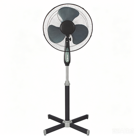16 Inch Plastic Stand Fan 3 PP Blades Mechanical Control Oscillating Adjustable Height Household Pedestal Fan OEM Wholesale -NEW2