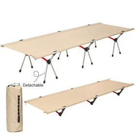 Adjust Height Ultralight Metal Portable Outdoor Camping Folding Cot Bed