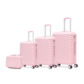 Hard Shell Suitcase Strong ABS with TSA Combination Lock, 4 Dual Spinner Wheels, Lightweight Luggage Set Durable Travel Trolley.