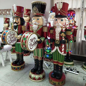 6ft Life Size Resin Moving Lighted Christmas Nutcracker