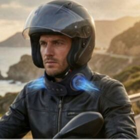 TOUCARE NC02 Wearable Neck Fan, 3-Speed Cooling Collar with USB-C Charging, Hands-Free Personal Cooler for Summer Riding & Walking