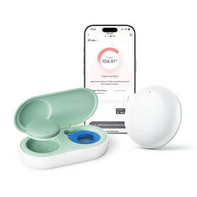 Wearable Digital Thermometer for Baby, Continuous App, Medical-Grade 0.2F Precision, 180H Battery, Hypoallergenic