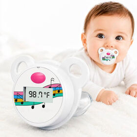 Pacifier Thermometer for Baby with LCD Display-High Accuracy 0.2F, Fever Alert, Memory Recall, Waterproof, Storage Case
