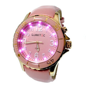 Pink Fashionable Watch, Compliant with RoHS Directive -