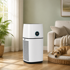 Large Room HEPA Air Purifier with 500 m3/h CADR, PM2.5 Display, Auto & Sleep Modes, Ionizer, 3 Fan Speeds for Home