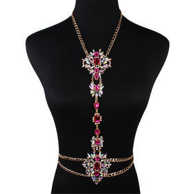 Hot Sale Statement Body Jewel Alloy Statement body chains