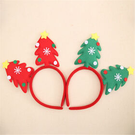 Customized Fashion Reindeer Antler Hair Hoop Christmas Hair Head Bell Red Head Band